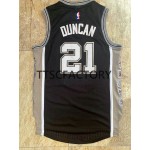 Maillot NBA San Antonio Spurs DUNCAN 21 Retro Noir Swingman - Homme